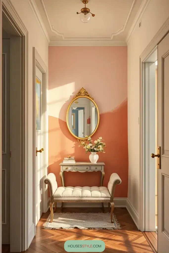 Gradient Sunrise Shades for a Colorful Entryway