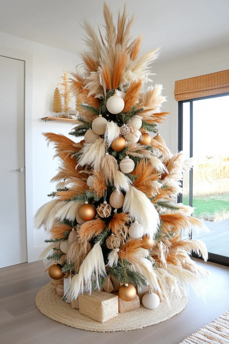 7. Bohemian Tree with Pampas Grass and Wheat - photo 2