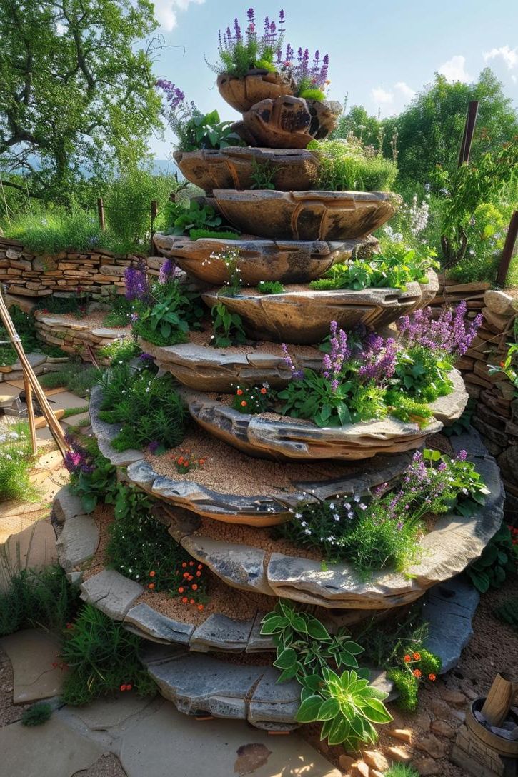 8. Building a Herb Spiral Tower
