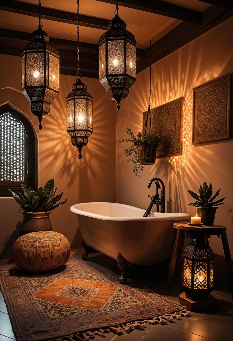 7. Boho Bathrooms with Moroccan Lanterns - photo 2