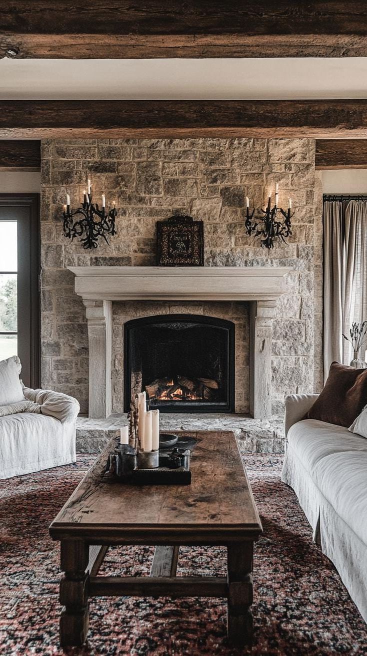 5. Rustic Fireplace Decor Ideas - photo 2