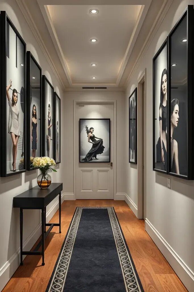 Fashion Photography as a Hallway Wall Statement