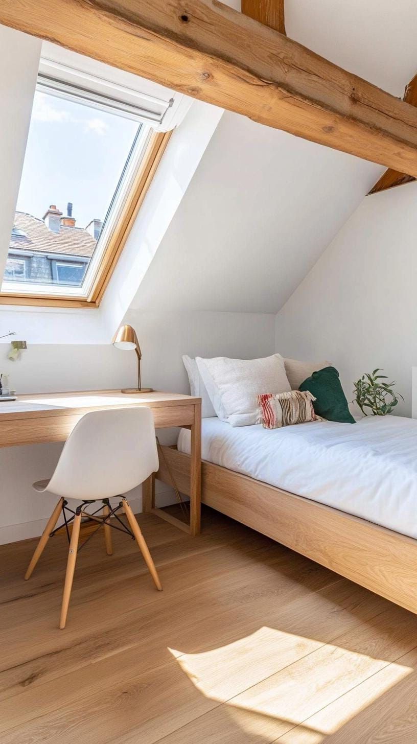 1. Lofted Bed With Desk Below - photo 2