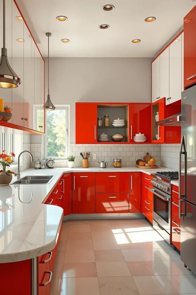 Bold Colors on Vintage-Style Cabinets - photo 2