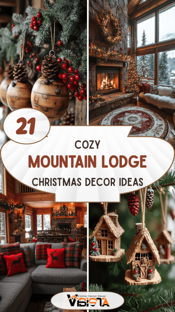 21 Cozy Mountain Lodge Christmas Decor Ideas
