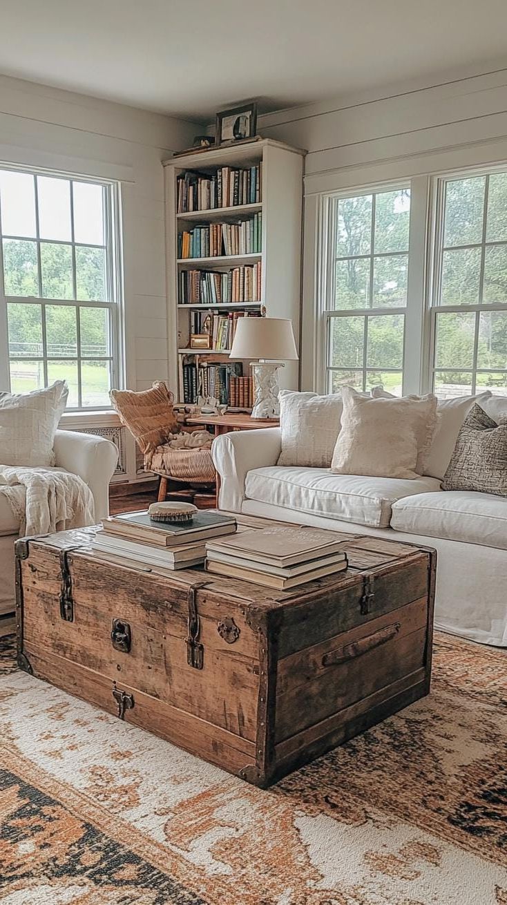 12. Styling a Vintage Trunk as a Coffee Table - photo 2