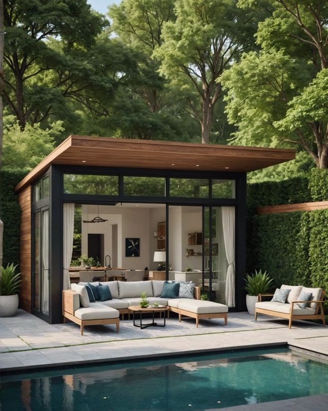 Cabana Style Featuring Floor-to-Ceiling Windows