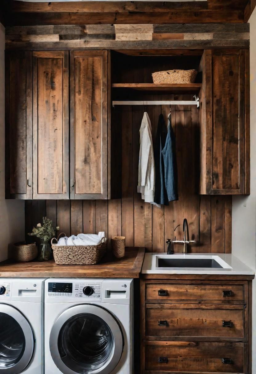 14. Rustic Wood Cabinet Styles