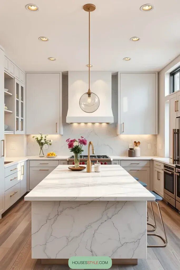 Top Choice: Kitchen Islands with Waterfall Edges