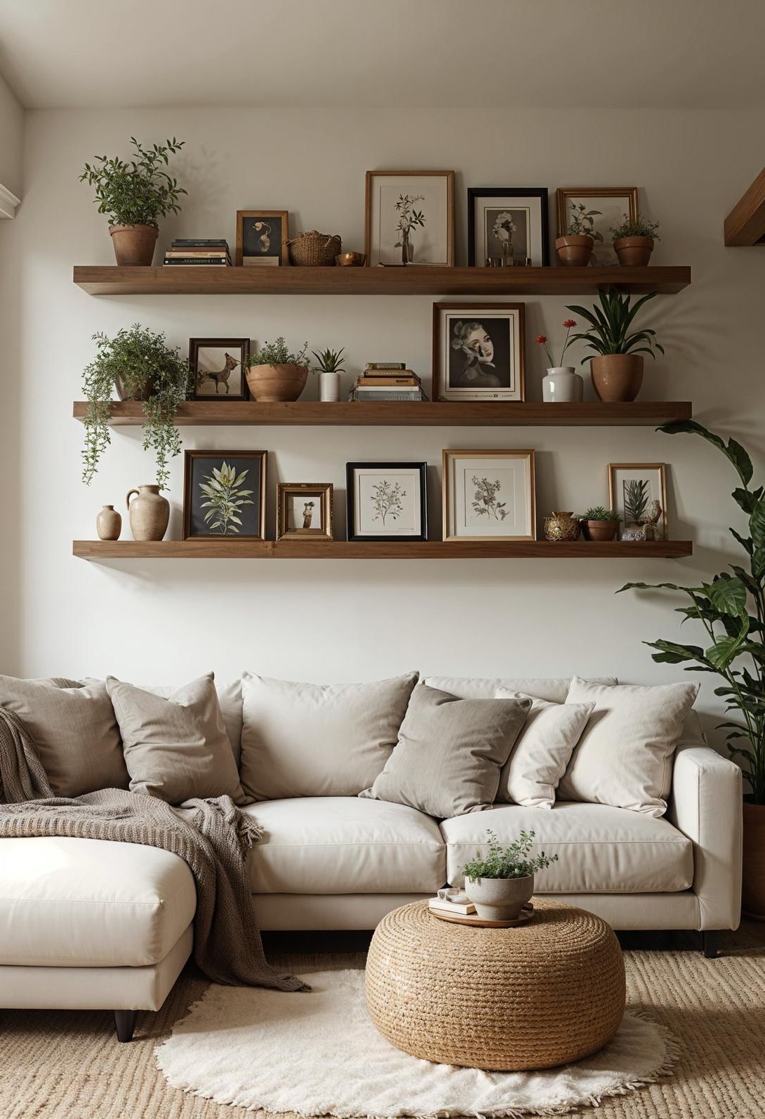 15. Rustic Wood Shelf Inspiration