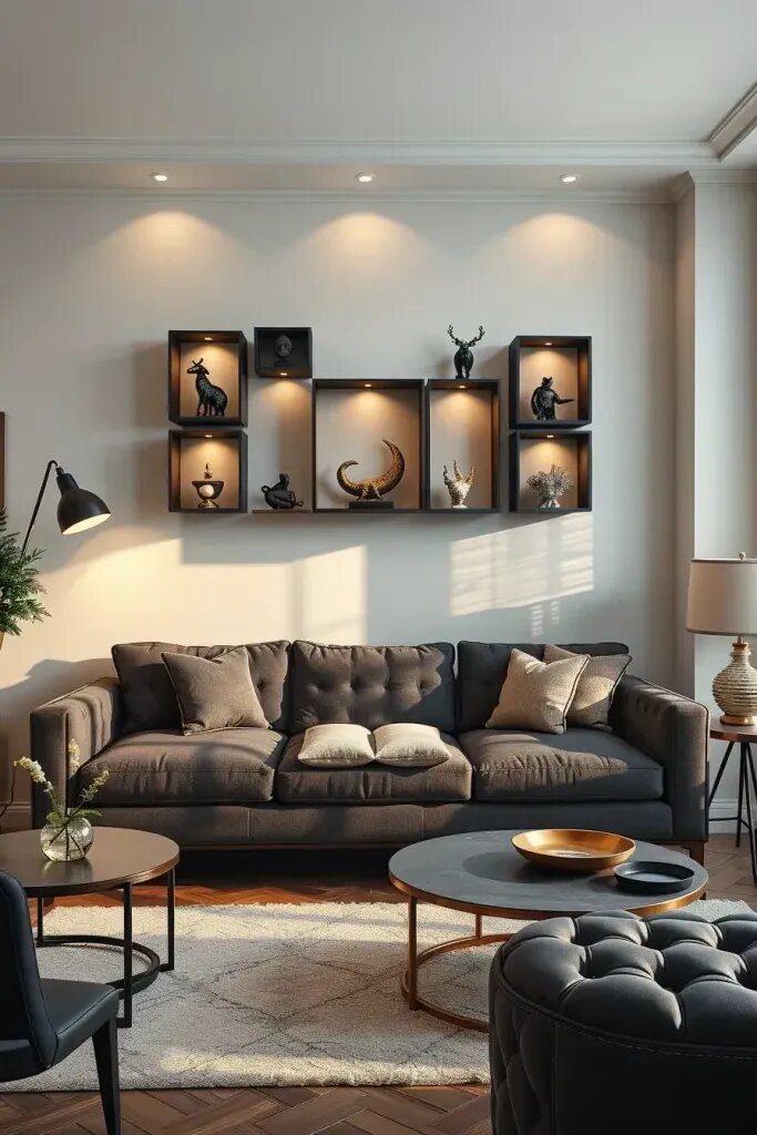 28. Float Cubic Shadow Boxes as Mini Installations