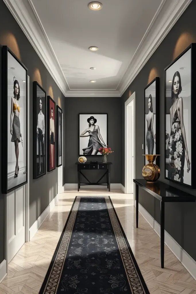 Fashion Photography as a Hallway Wall Statement - photo 2