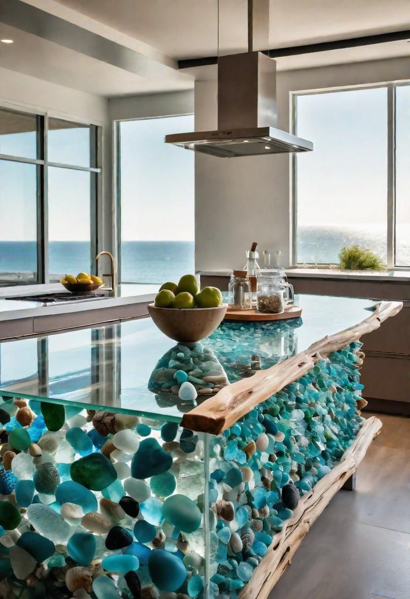 8. Coastal-Themed Kitchen Island Design - photo 3