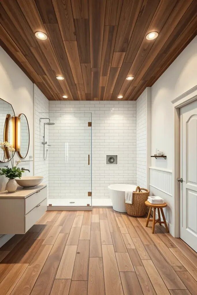 Wood Tile Ceilings for a Fresh Look