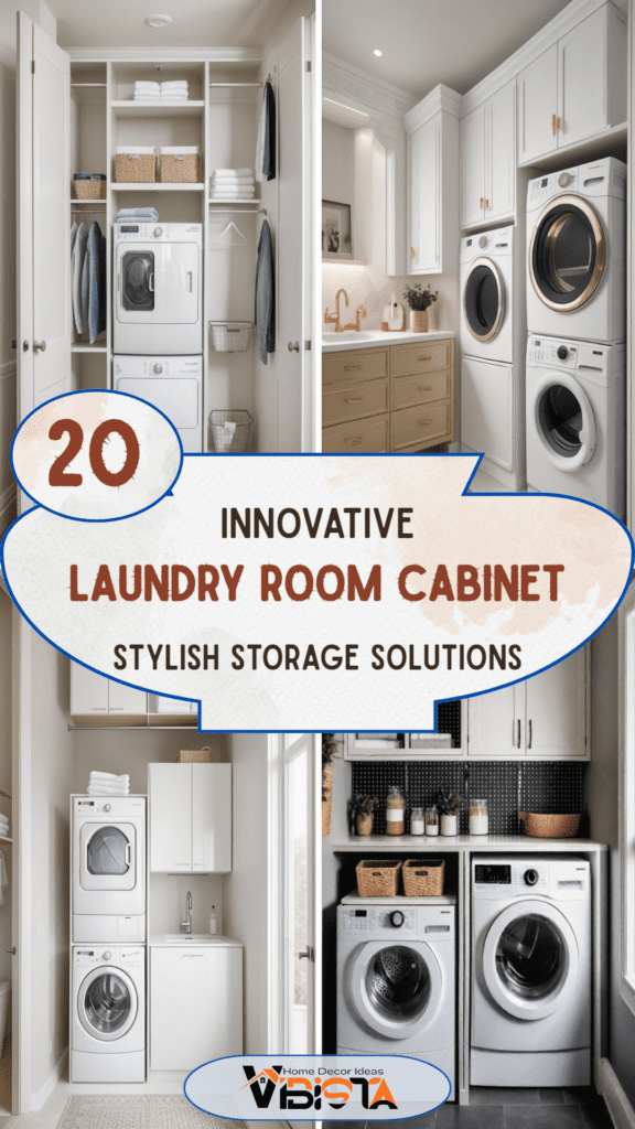 20 Innovative Laundry Room Cabinet Ideas: Stylish Storage Solutions