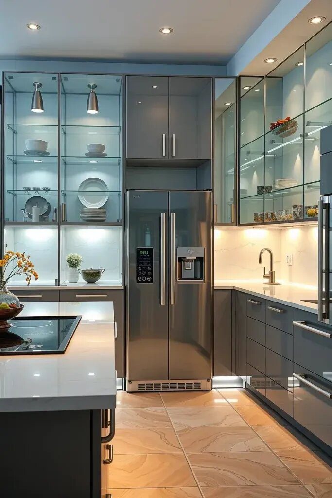 All Glass Kitchens With See Through Appliances - photo 2