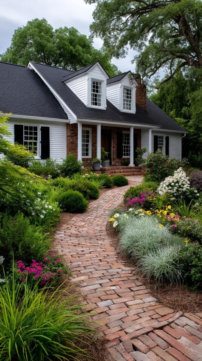 11. Brick Path Through a Wild Front Garden - photo 3