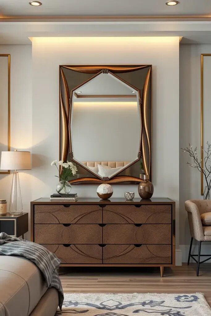 Sculptural Mirrors as Artistic Accents