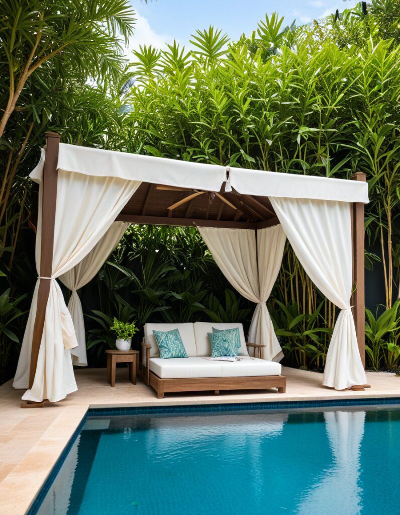 Building a Cozy Poolside Escape