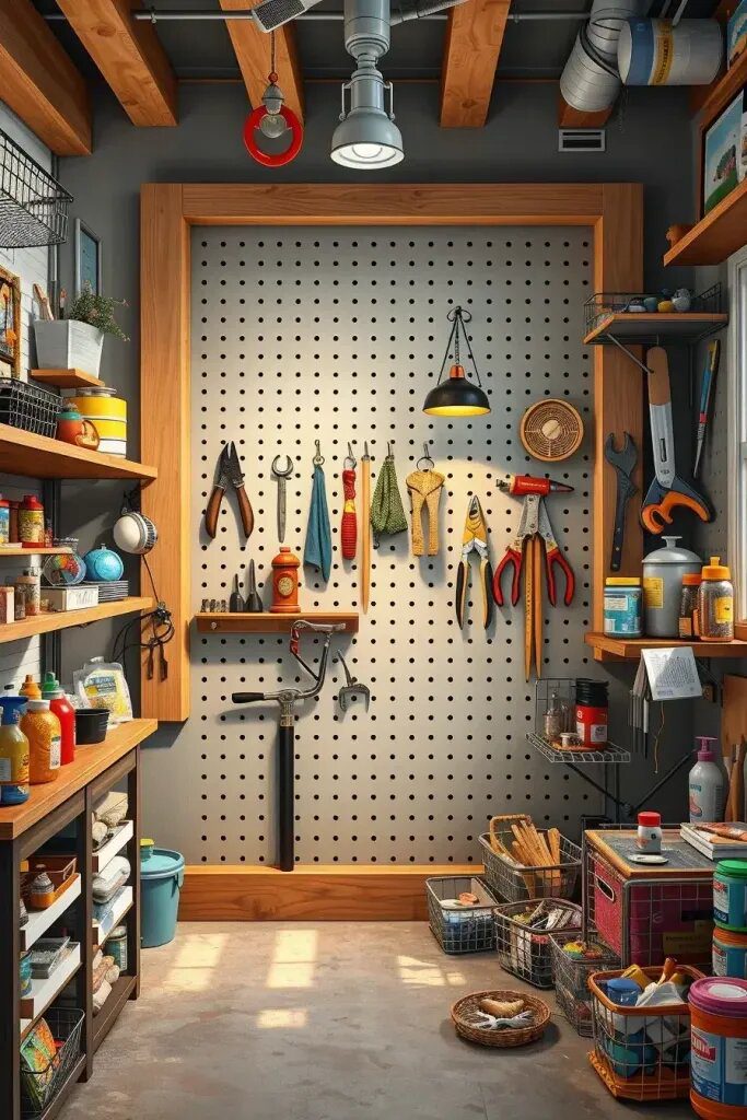 Building a Pegboard Wall for Organization - photo 2