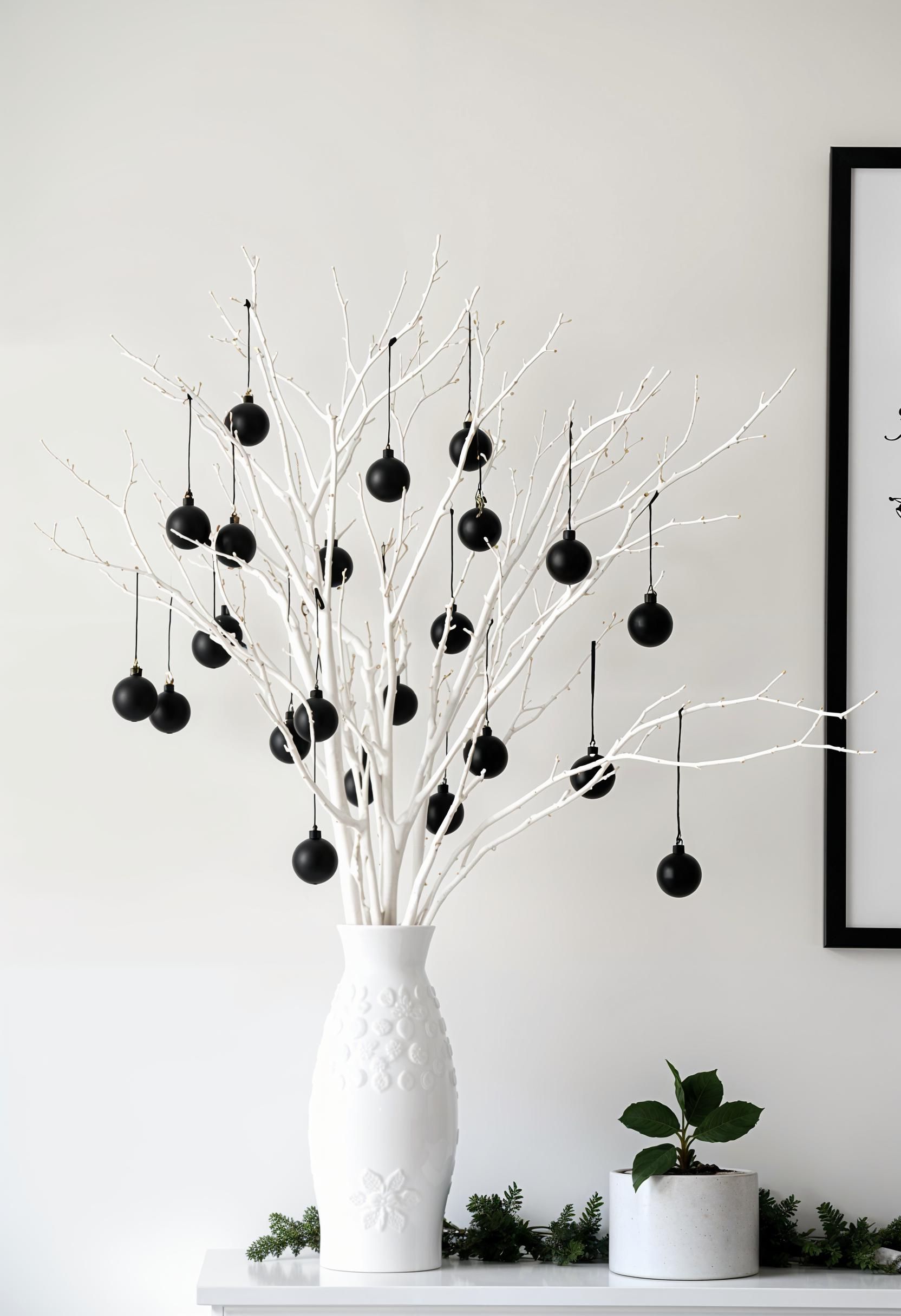 11. Black and White Mantel Styling - photo 2