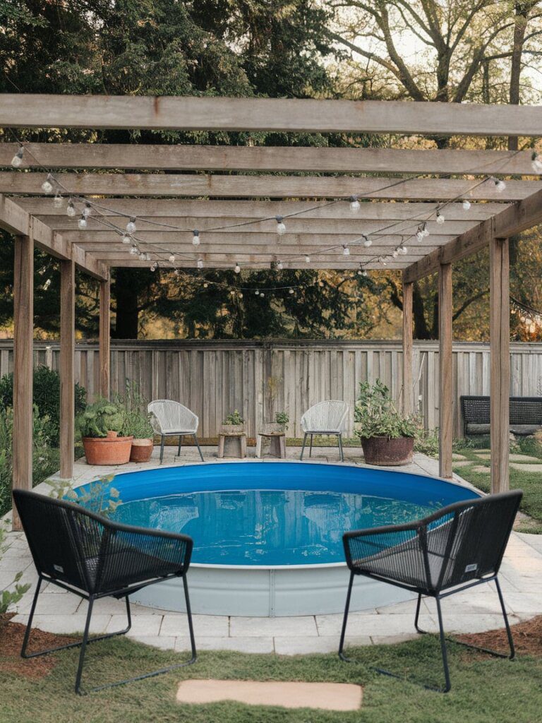 12. Desert-Themed Pool Landscaping