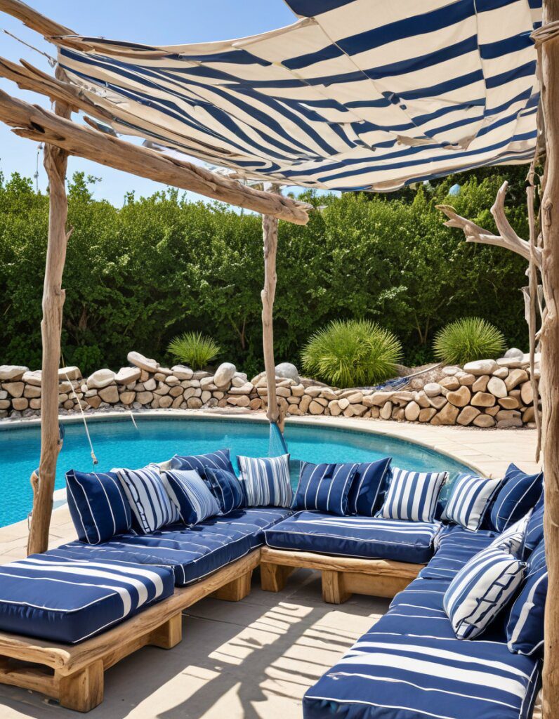 Nautical Décor for an Ocean-Inspired Pool
