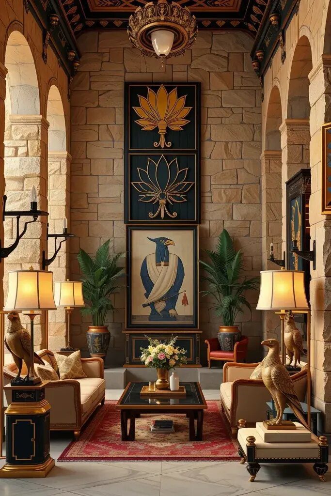 Ancient Egyptian Symbols in Home Art