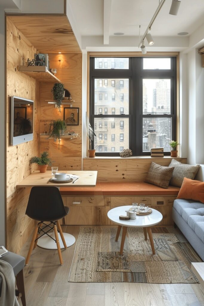 27. Folding Tables Mounted on Walls