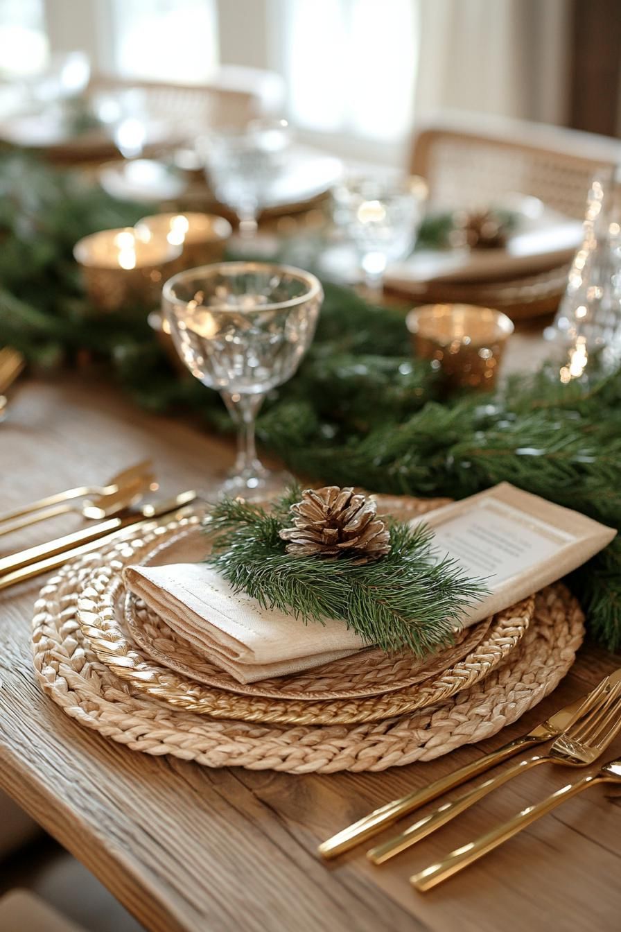 12. Gilded Christmas Table Decor Ideas - photo 3
