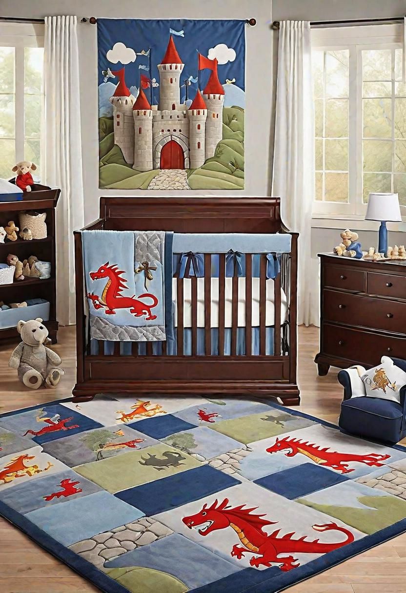 15. Castle-Themed Nursery Decor