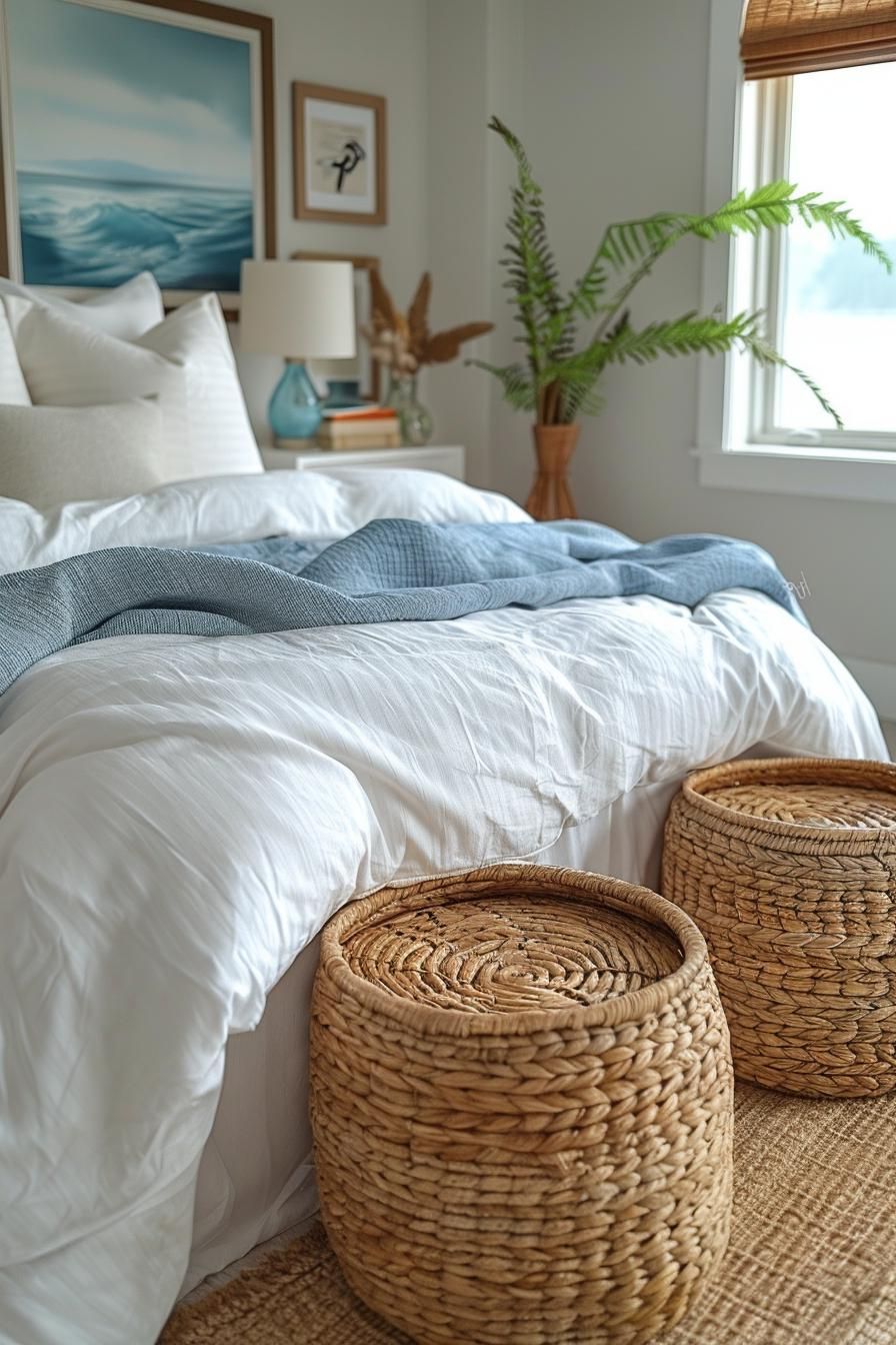 7. Seagrass Basket Storage Solutions