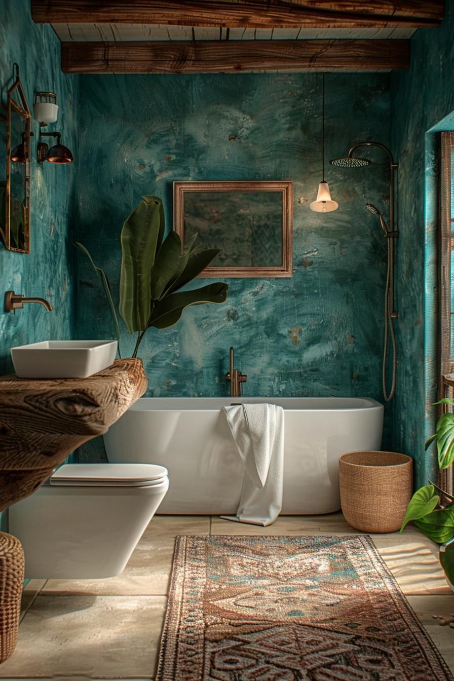 4. Teal Dream for Lively Bathrooms - photo 2
