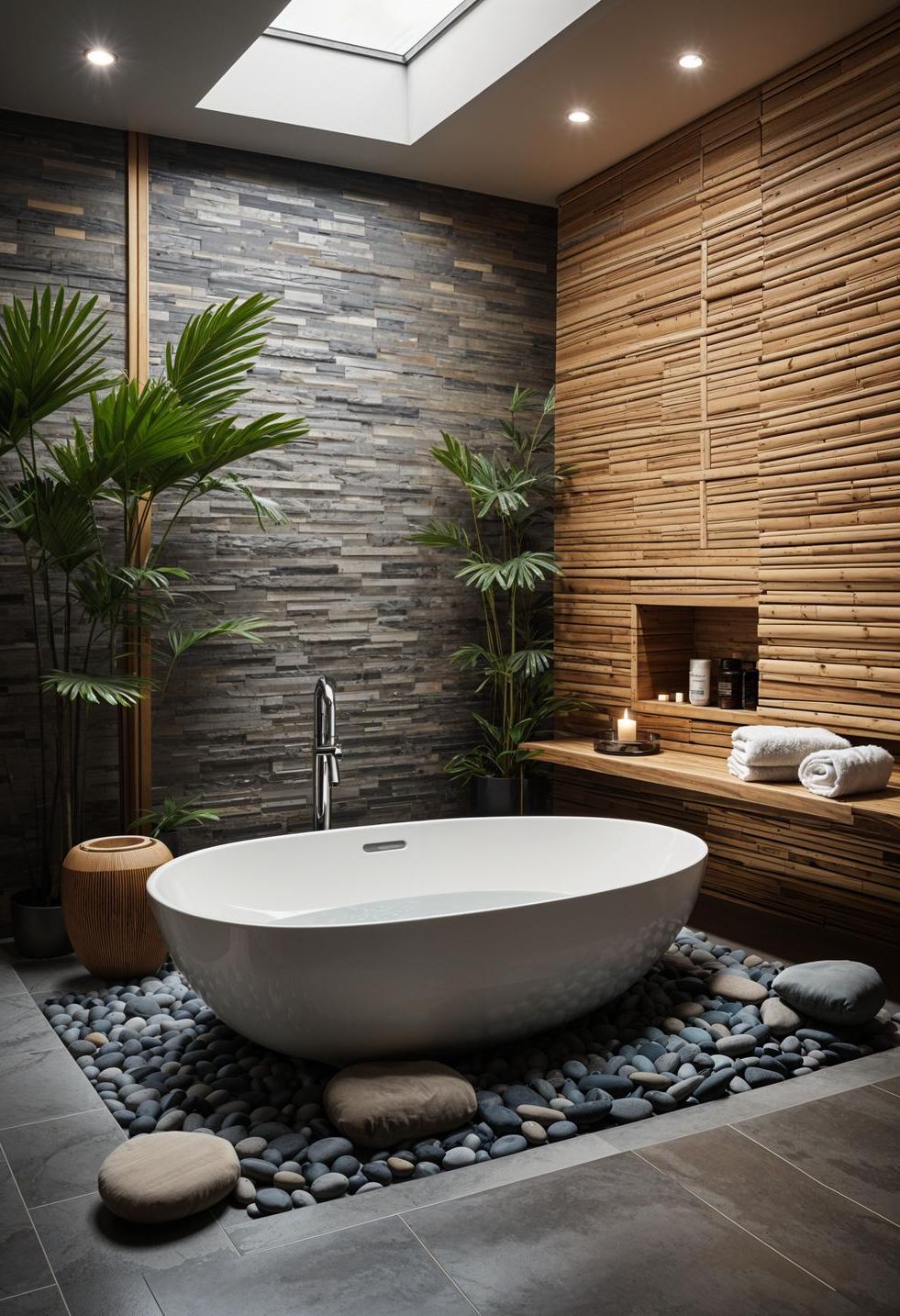 9. Bamboo Stone Zen Spa Bathroom