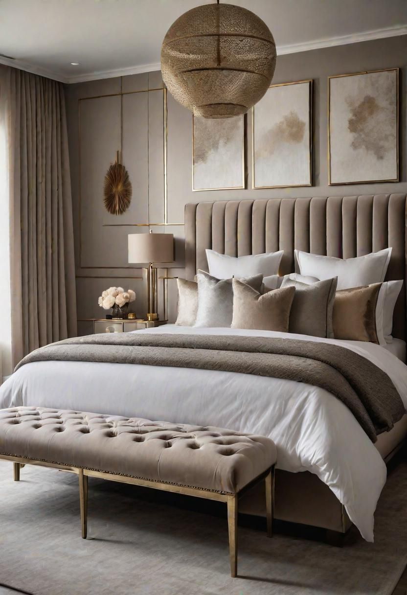 28. Glamorous Chic Bedroom Style