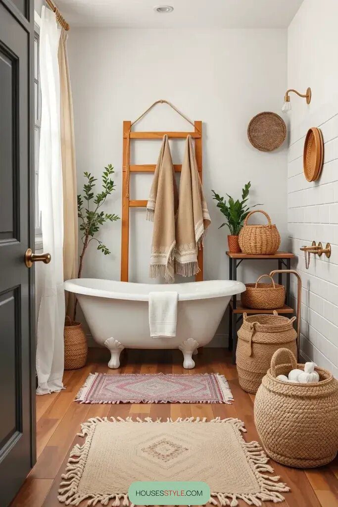 Styling With Cozy Baskets and Textiles
