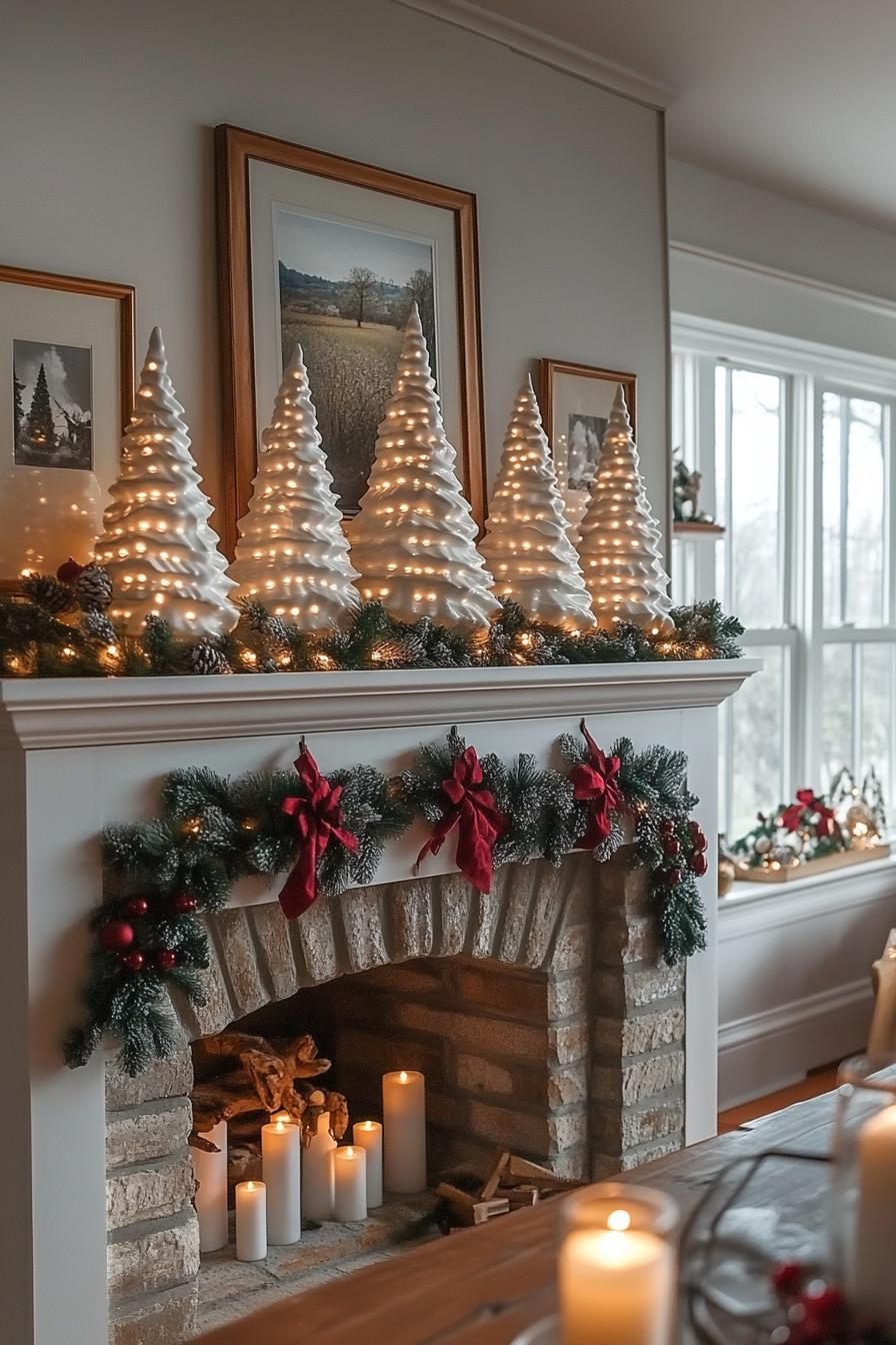 5. Whimsical White Ceramic Tree Display