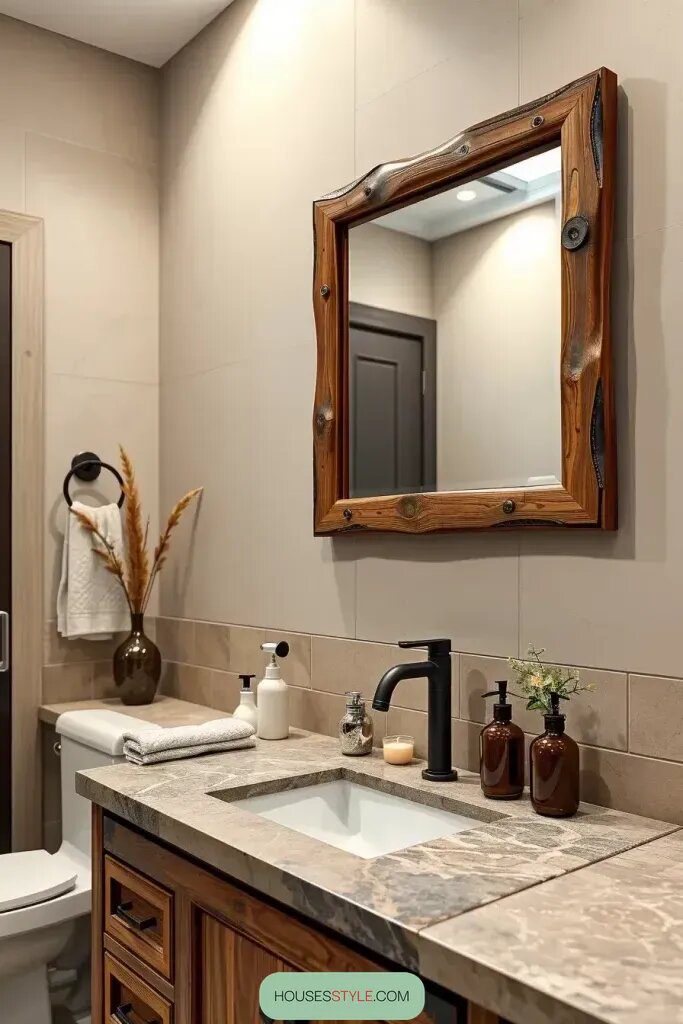 Wooden and Metal Framed Rustic Mirrors - photo 2