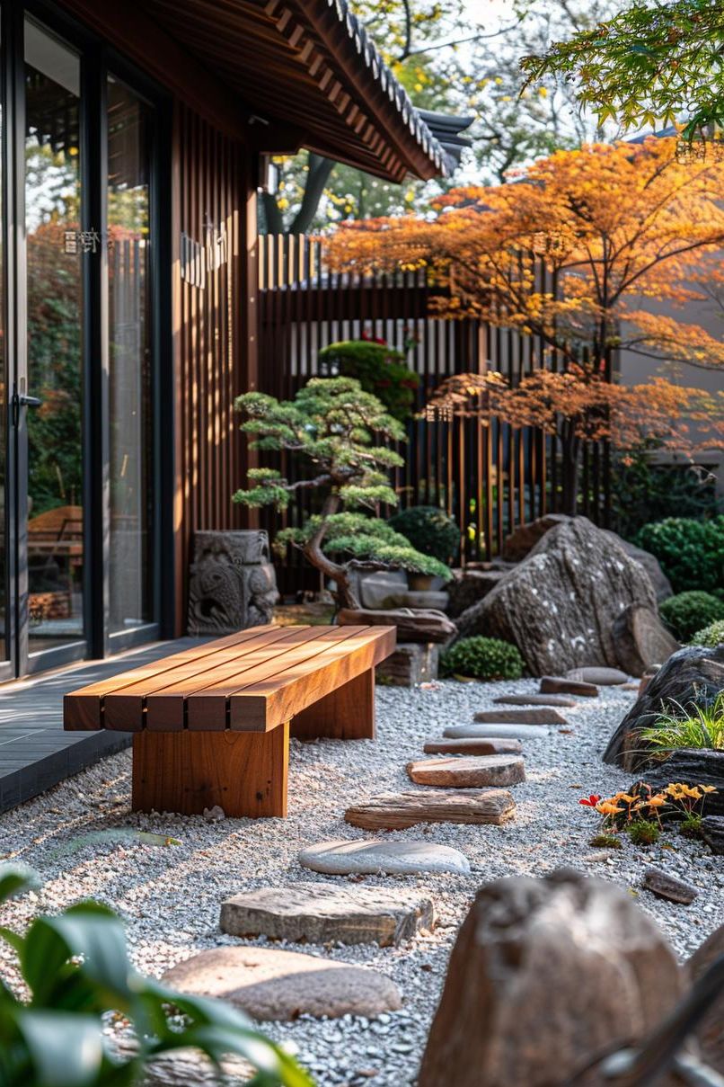 1. Zen-Inspired Gravel Patio Ideas - photo 2