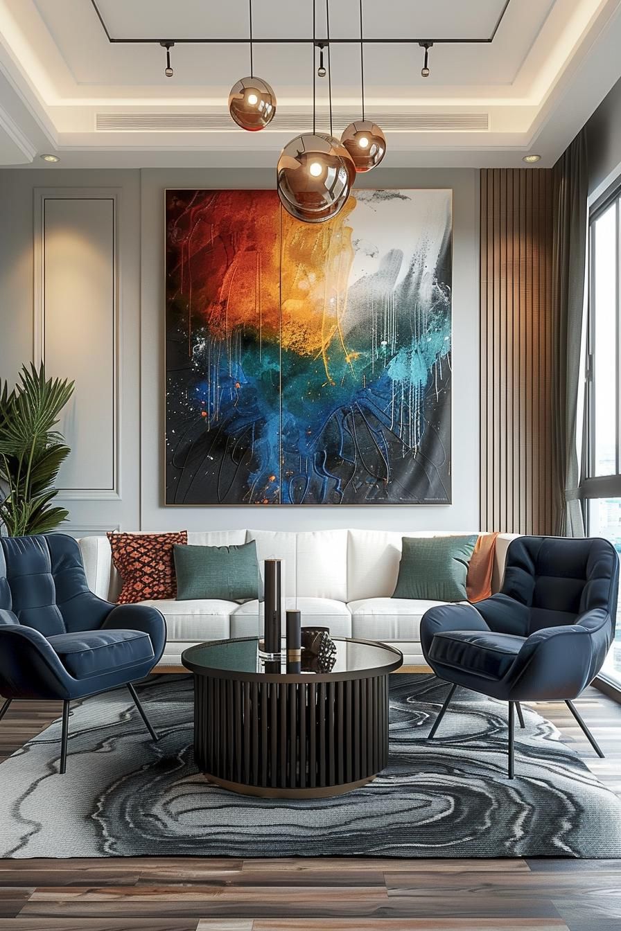 5. Bold Colorful Wall Art Ideas - photo 2