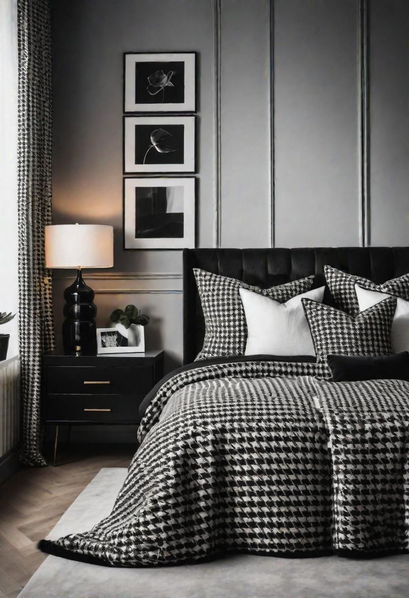 5. Timeless Houndstooth Throw Blankets