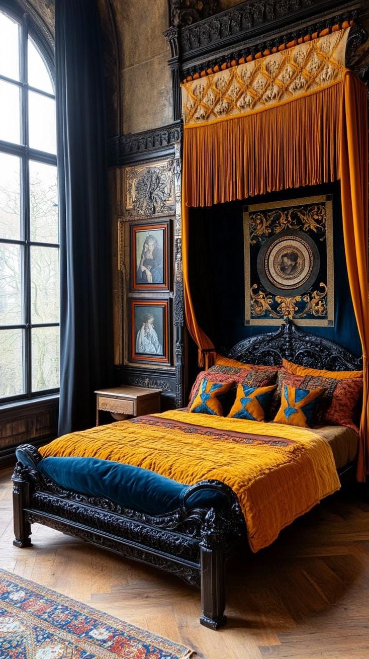 12. Macrame Hangings Paired With Mucha-Inspired Gothic Frames - photo 2