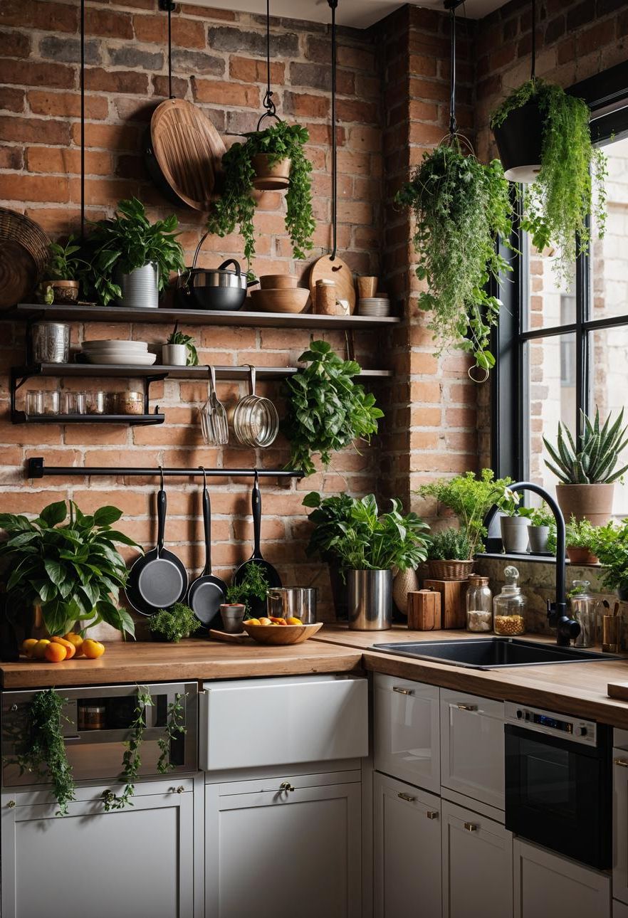 2. Urban Boho Kitchen Inspiration