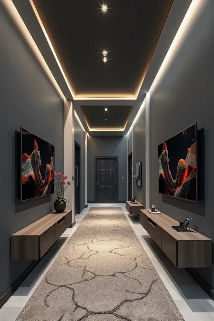 Interactive Screens in Magical Hallways