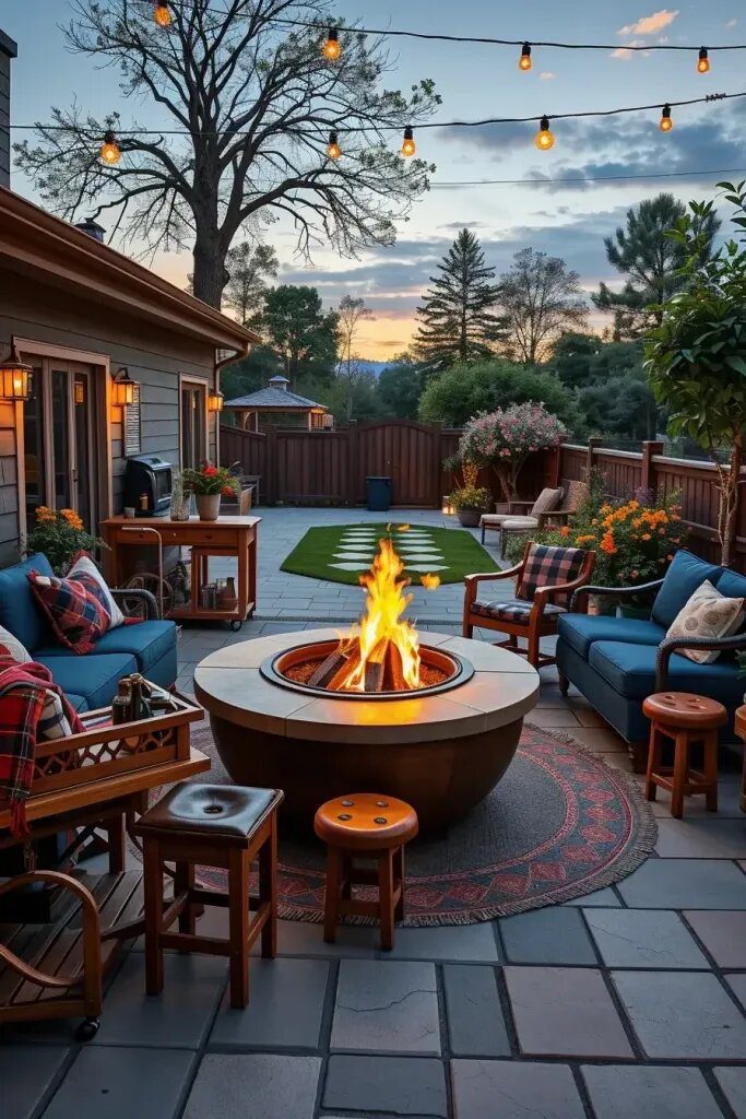 Polo-Inspired Fire Pit Gatherings