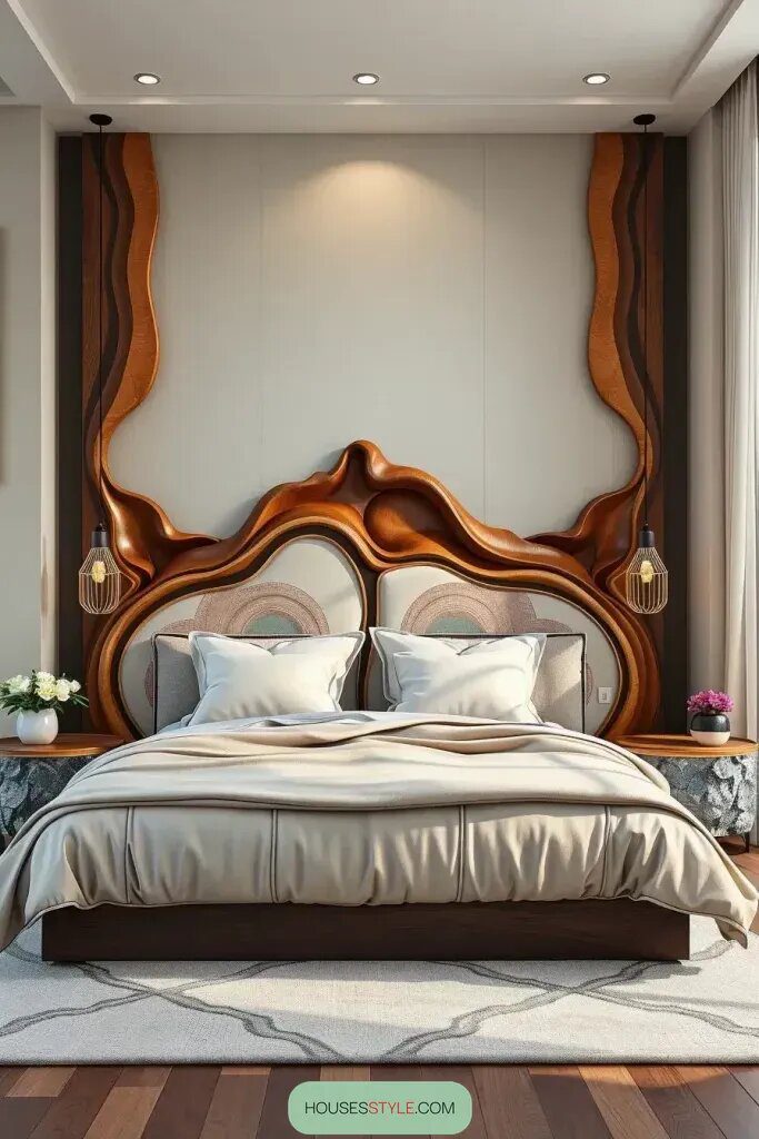 Unleash Your Creativity with Unique Artistic Headboards - photo 2