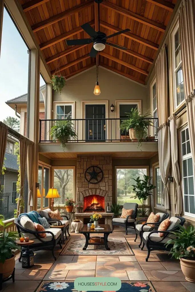 Screened Porch Ideas For Two-Story Homes - photo 2