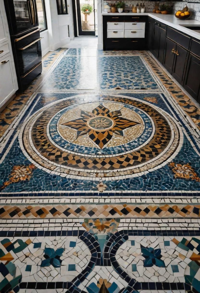 28. Custom Mosaic Tile Flooring