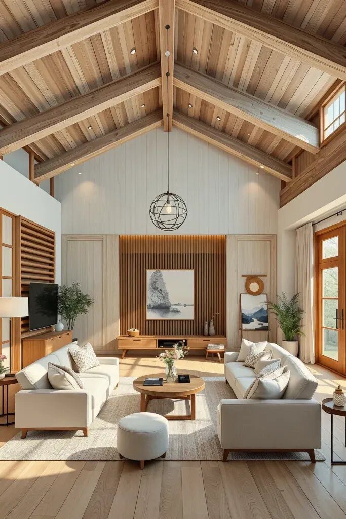 Wood Beams and Architectural Japandi Details - photo 2