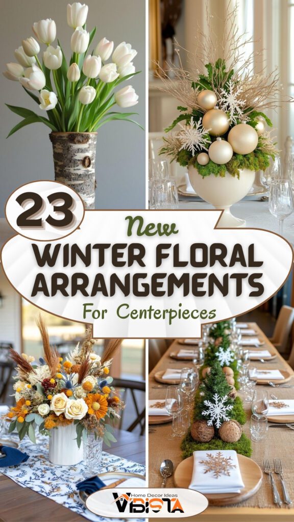 15 New Winter Floral Arrangements For Stunning Centerpieces